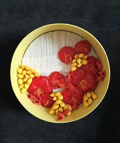 "Summer Garden" Textile Wall Sculpture, Contemporary, 2025