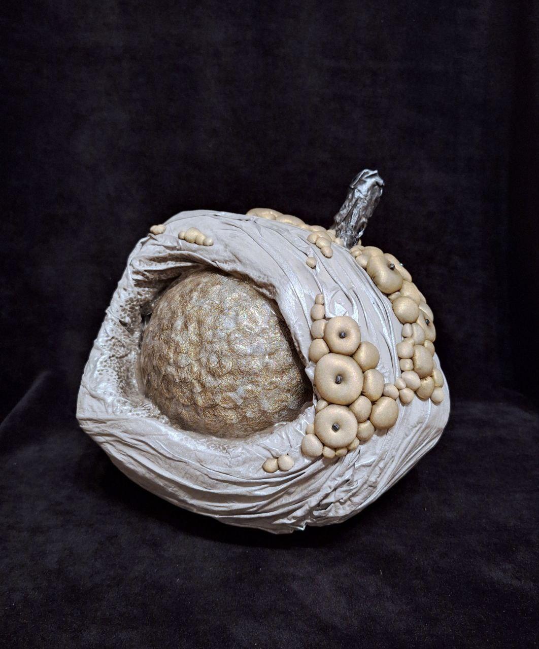 Apple of Eden (small) - Conceptual Mixed Media Art by Olga Radionova