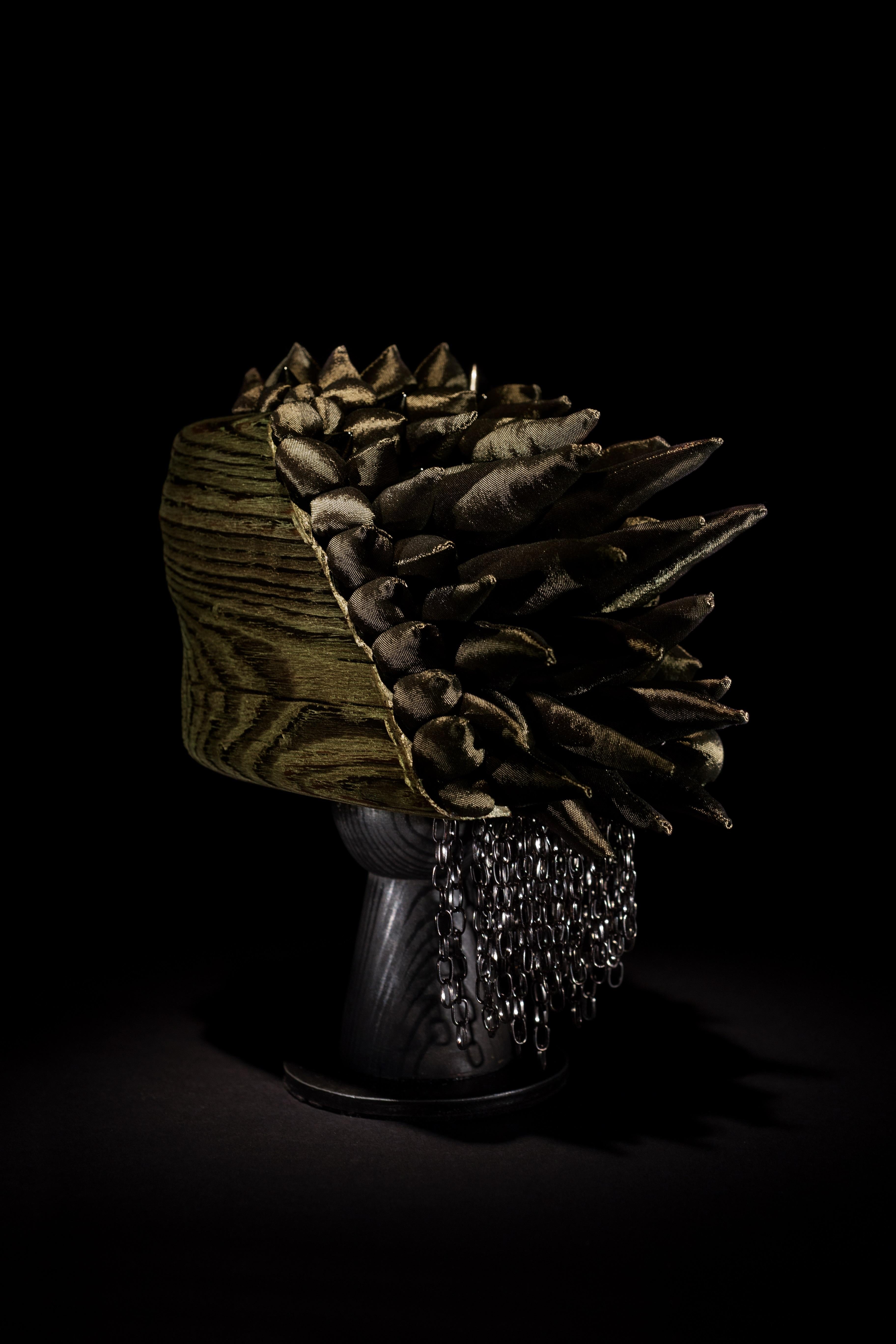 Dragon. (Alien series). Contemporary Textile Wood Sculpture by Olga Radionova For Sale 2