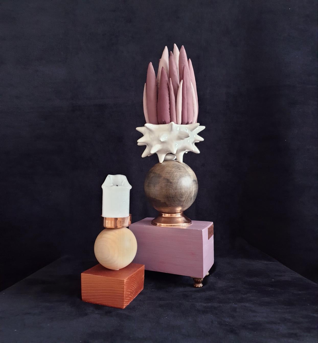 Pink Dous - Sculpture by Olga Radionova