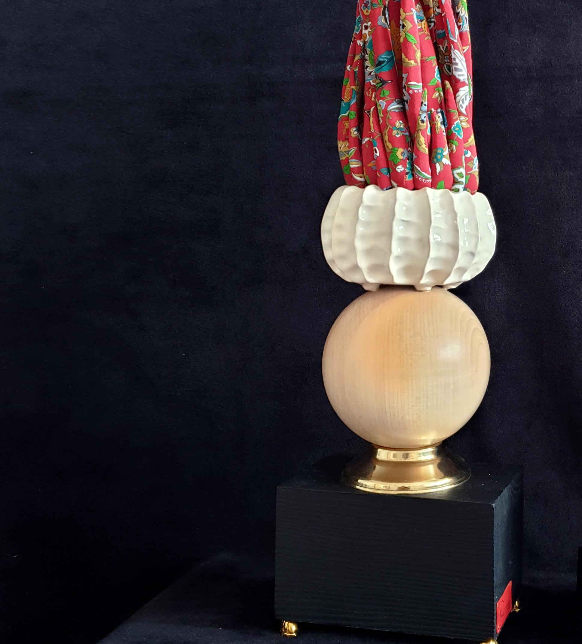 Red Dous - Brown Abstract Sculpture by Olga Radionova
