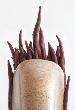 Tree of life. Interior Textile sculpture, recycled Antique Oak Wood. 2017