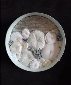 "Winter Garden" Textile Wall Sculpture, Contemporary Soft Shapes, 2025