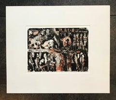Murderous anger von Olga Reward - Gouache auf Papier A4 Größe