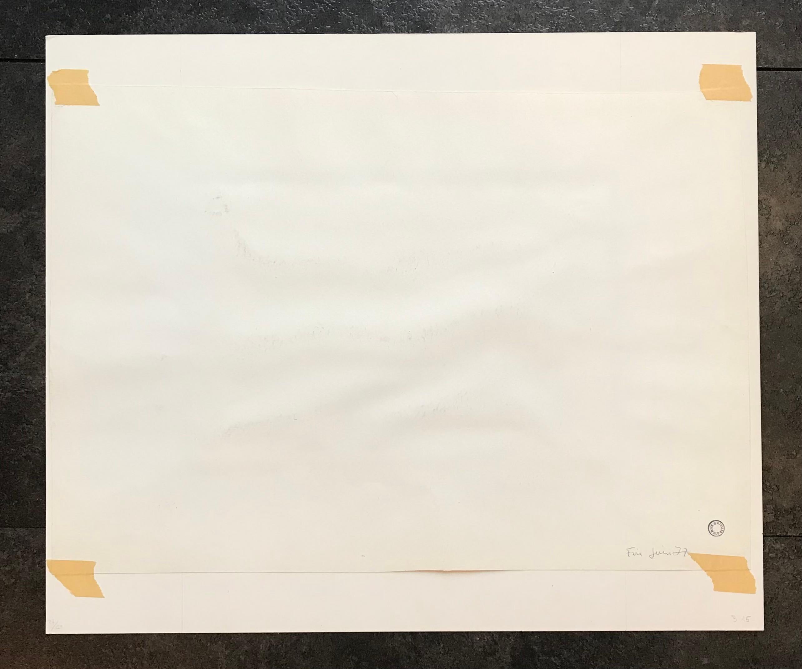 Rabbia assassina di Olga Reward - Guazzo su carta formato A4 in vendita 1
