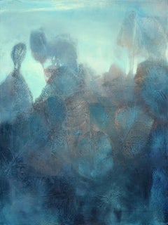 Blue Twilight, Abstract Original Art Painting