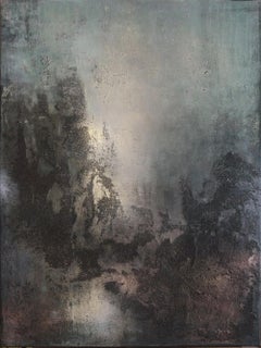 Forest Fecret, Abstract Original Art Painting