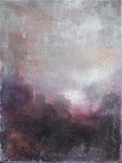 Pink Haze, Abstract Original Art Painting