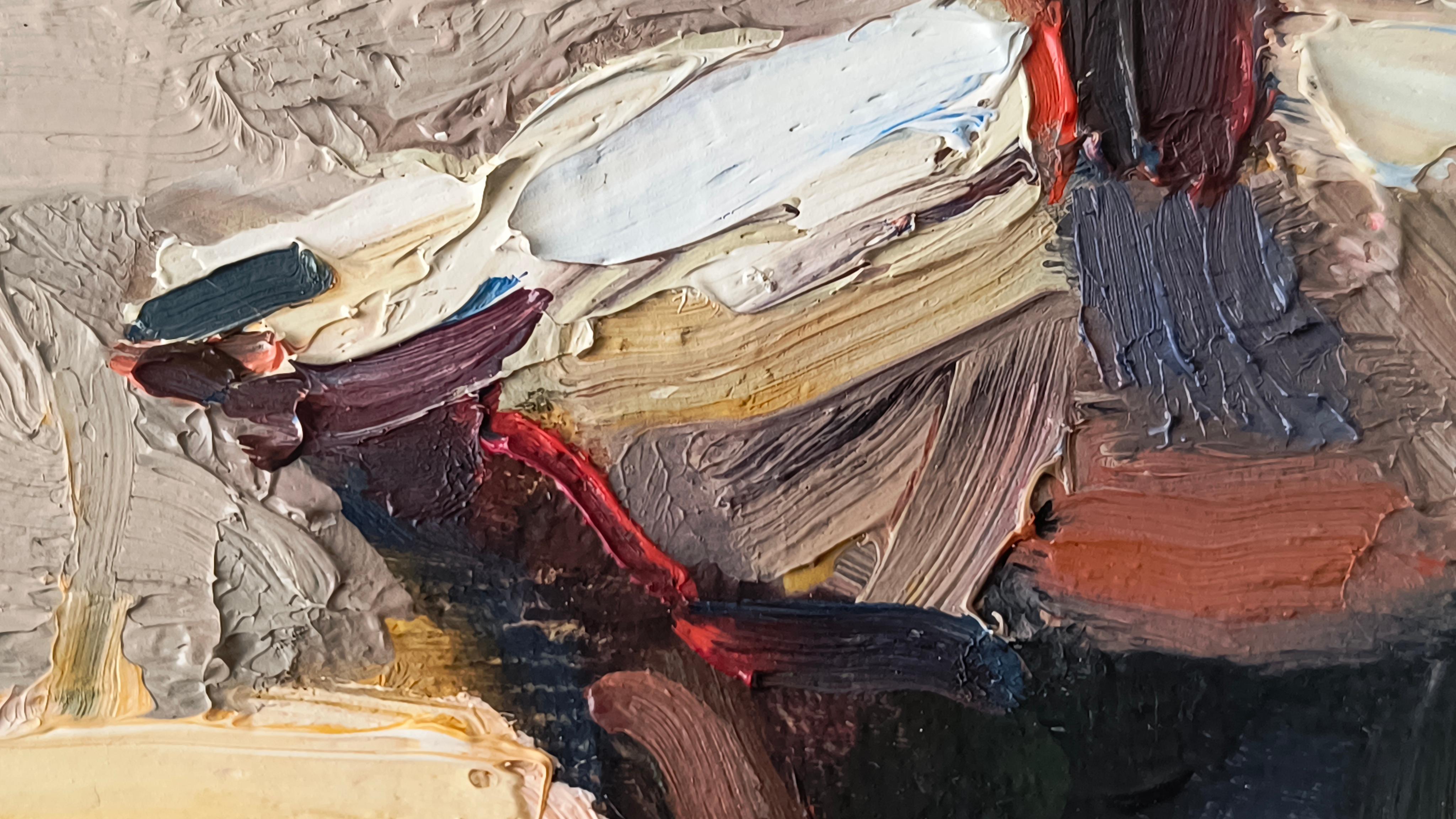 Buongiorno. Nature morte, impressionnisme, horizontale, café en vente 1