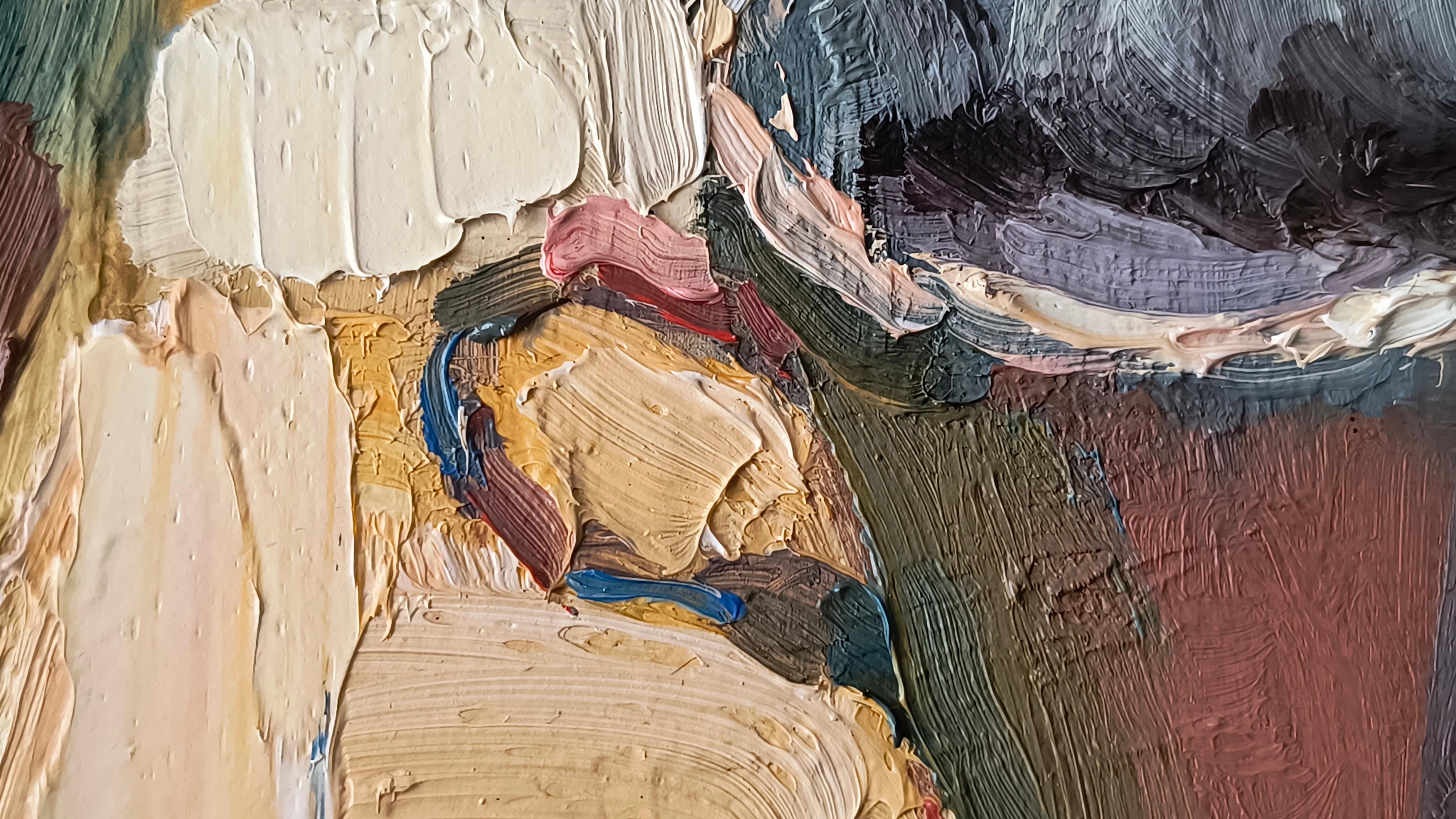Buongiorno. Nature morte, impressionnisme, horizontale, café en vente 2