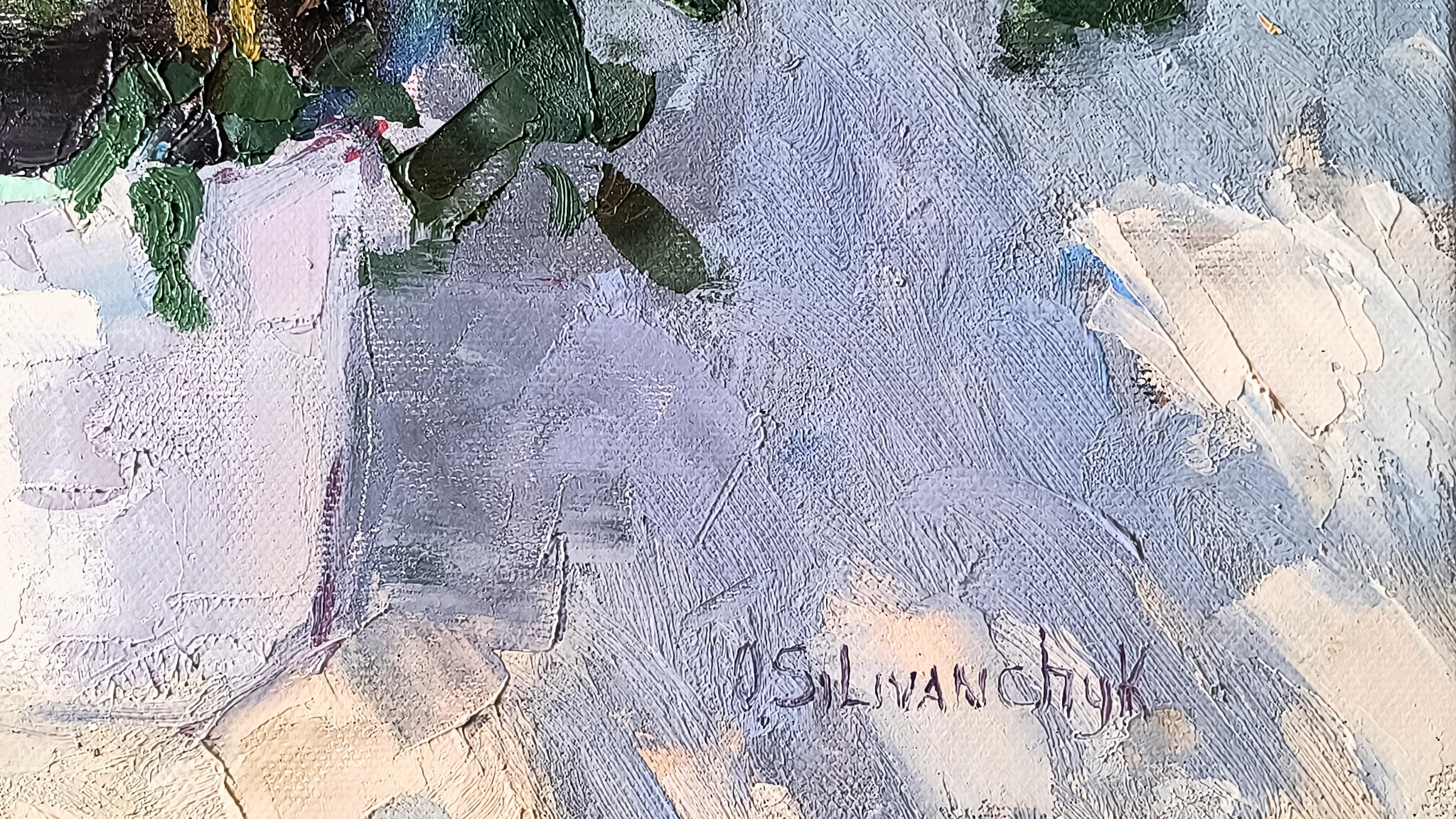 Hagebutte. Stillleben, Impressionismus, Leinwand, Ölmalerei, bildende Kunst. im Angebot 6