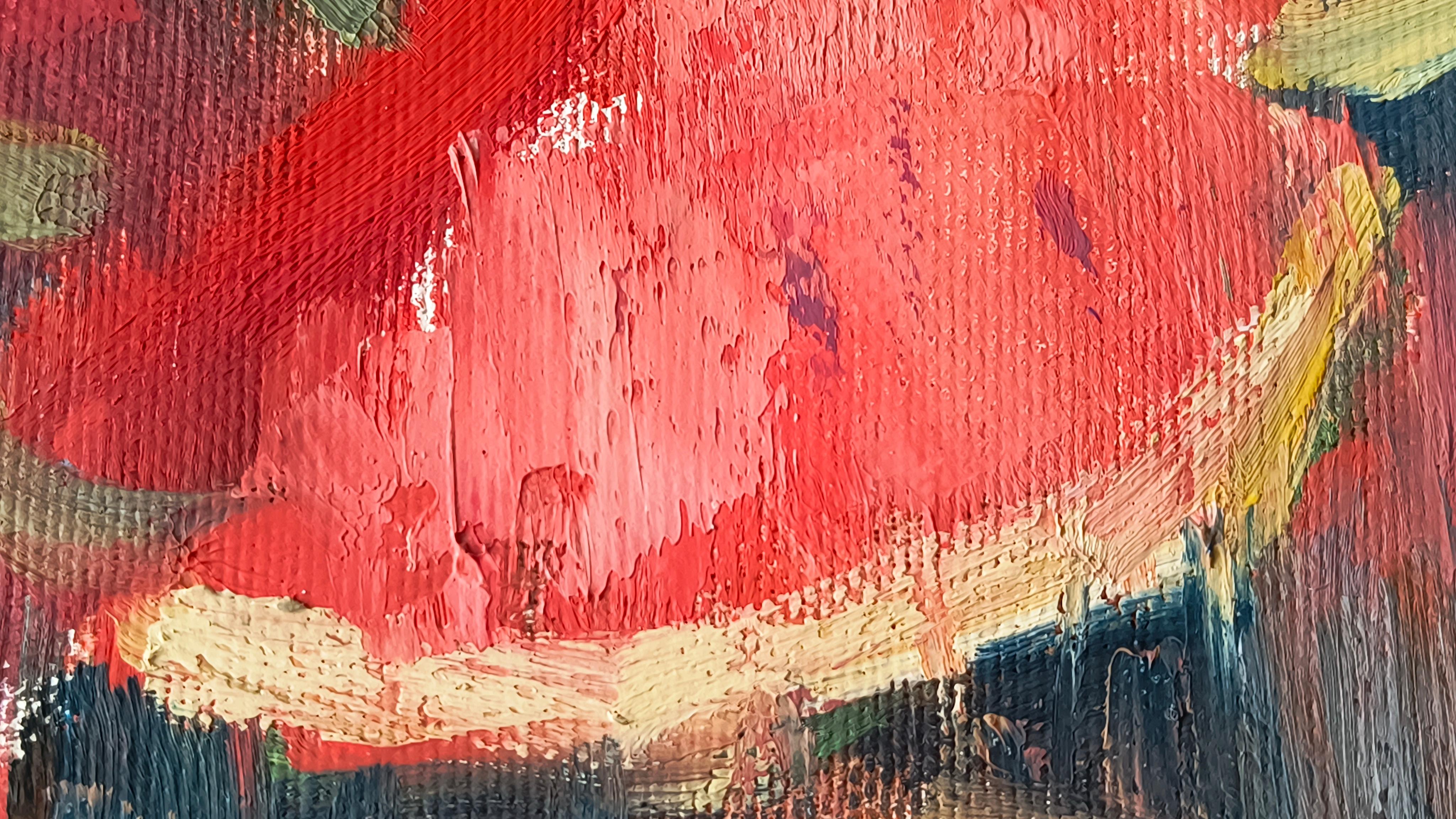 Red of Summer

This still life, created with oil paints on canvas, was painted from life. The composition features a vibrant, fresh contrast of colors, with a juicy watermelon and ripe red peaches taking center stage.

The painting captures the
