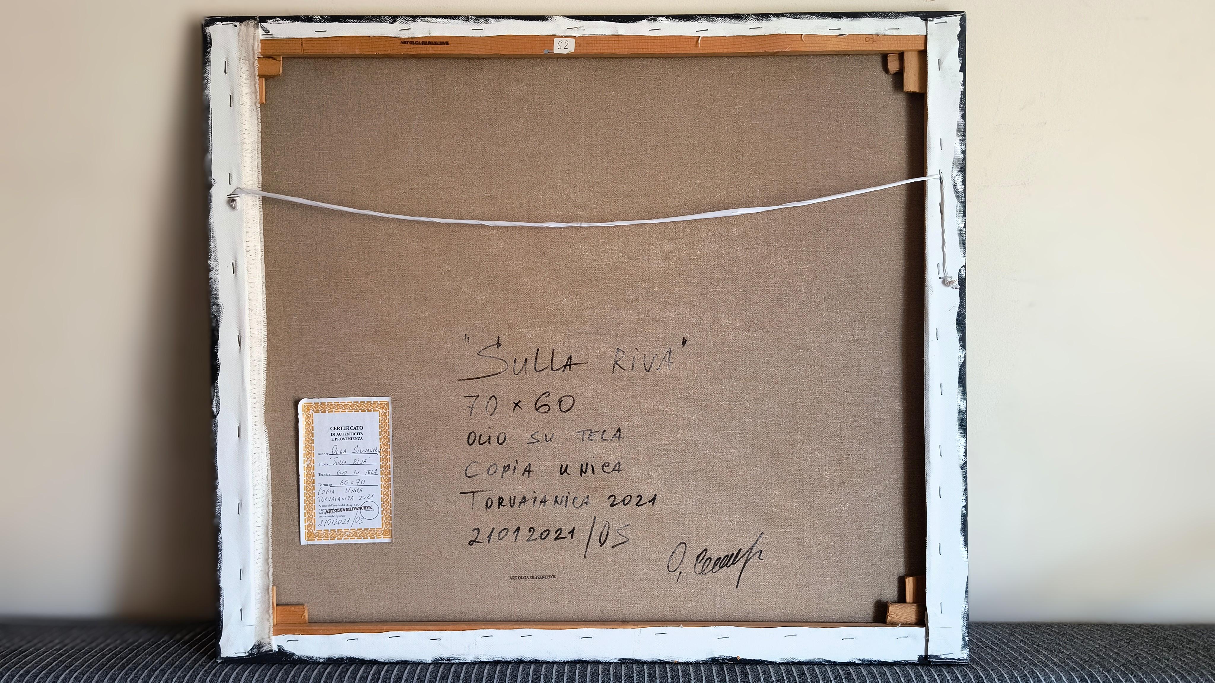 Sulla Riva. Landschaft, Meer, Morgen, Licht, Boote, Ölgemälde, Impressionismus. im Angebot 4