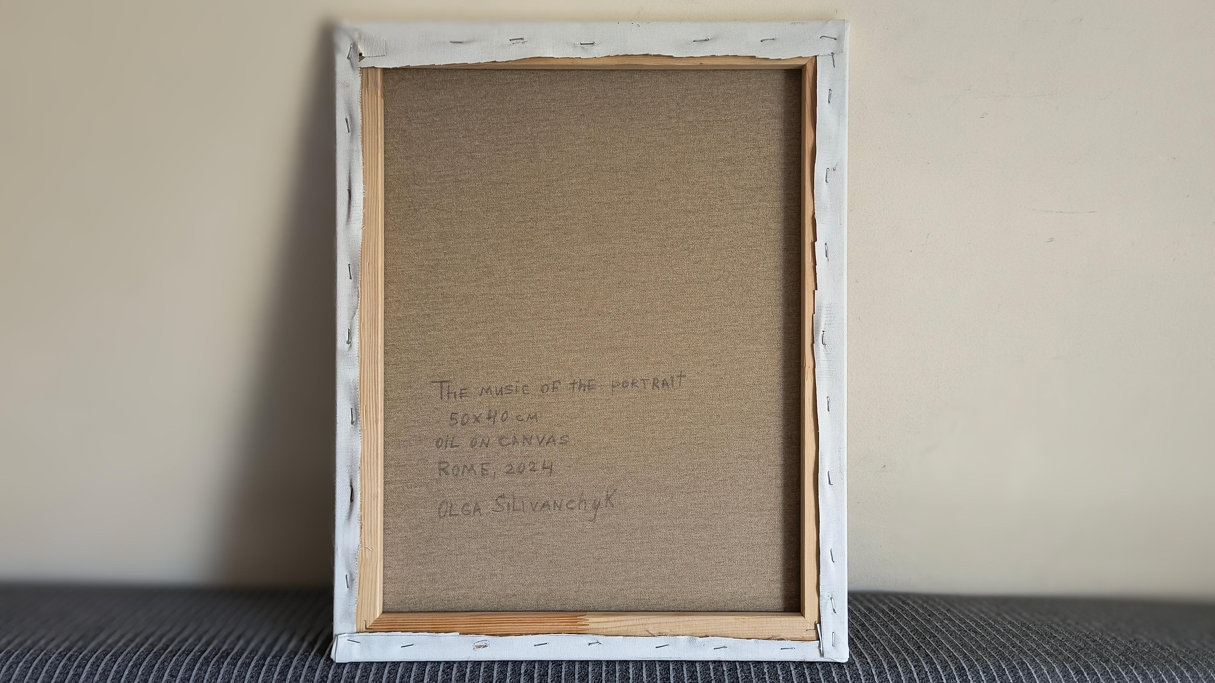 La musica del ritratto. Musica, ritratto, musicista, chitarra, pittura a olio. in vendita 2