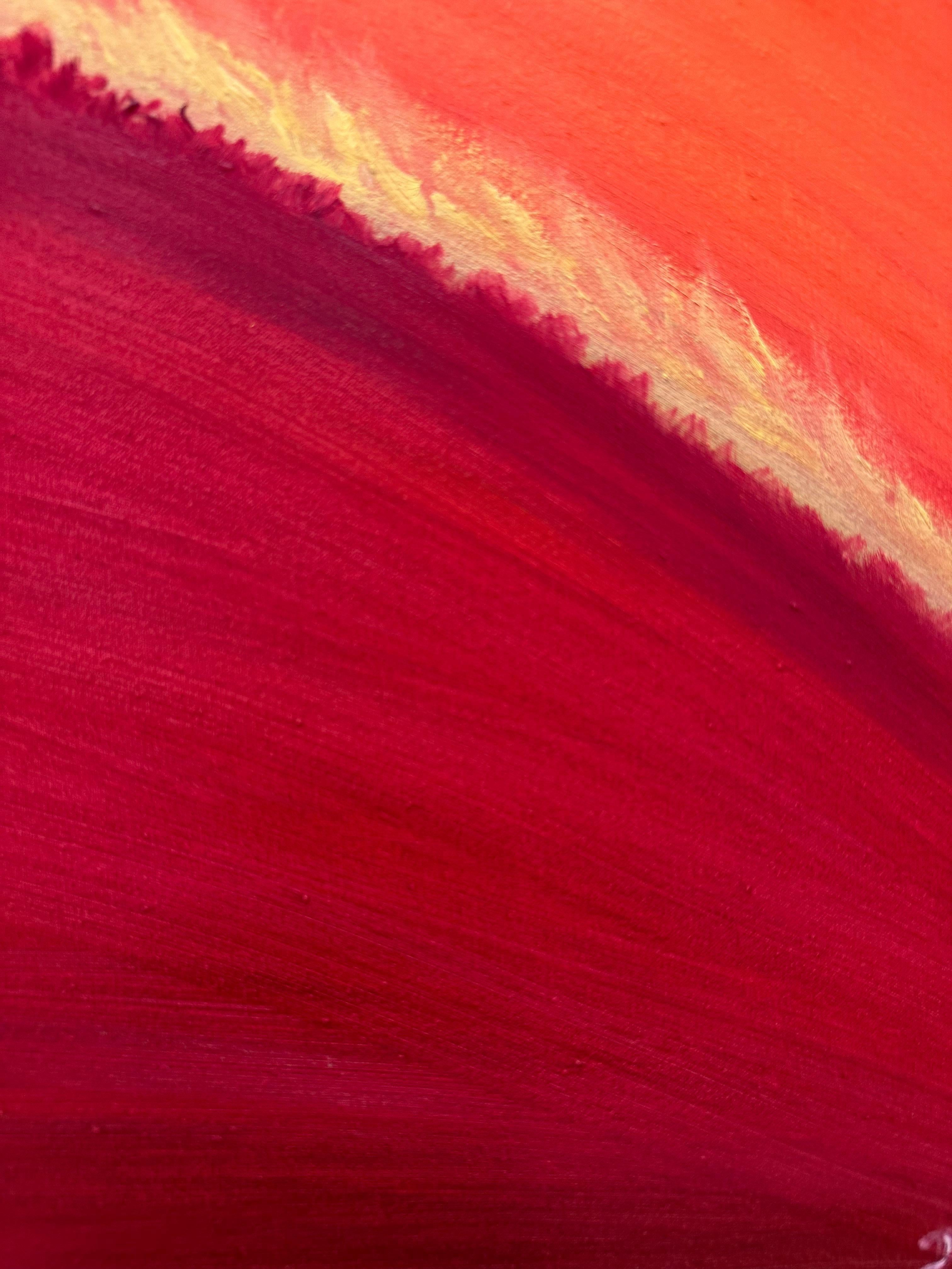 ''Fire Dragon'' - Abstract Painting by Olga Tkachenko 