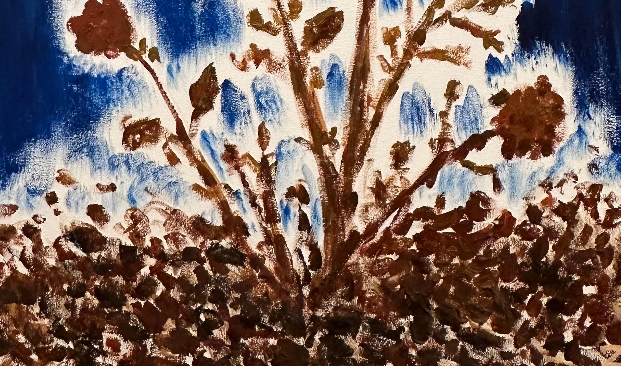 „Flowers of the War“ (Abstrakt), Painting, von Olga Tkachenko 