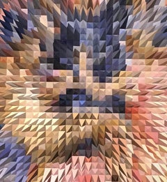 "Pietà", Olio su tela, Astrazione geometrica, Arte contemporanea, Artista russo