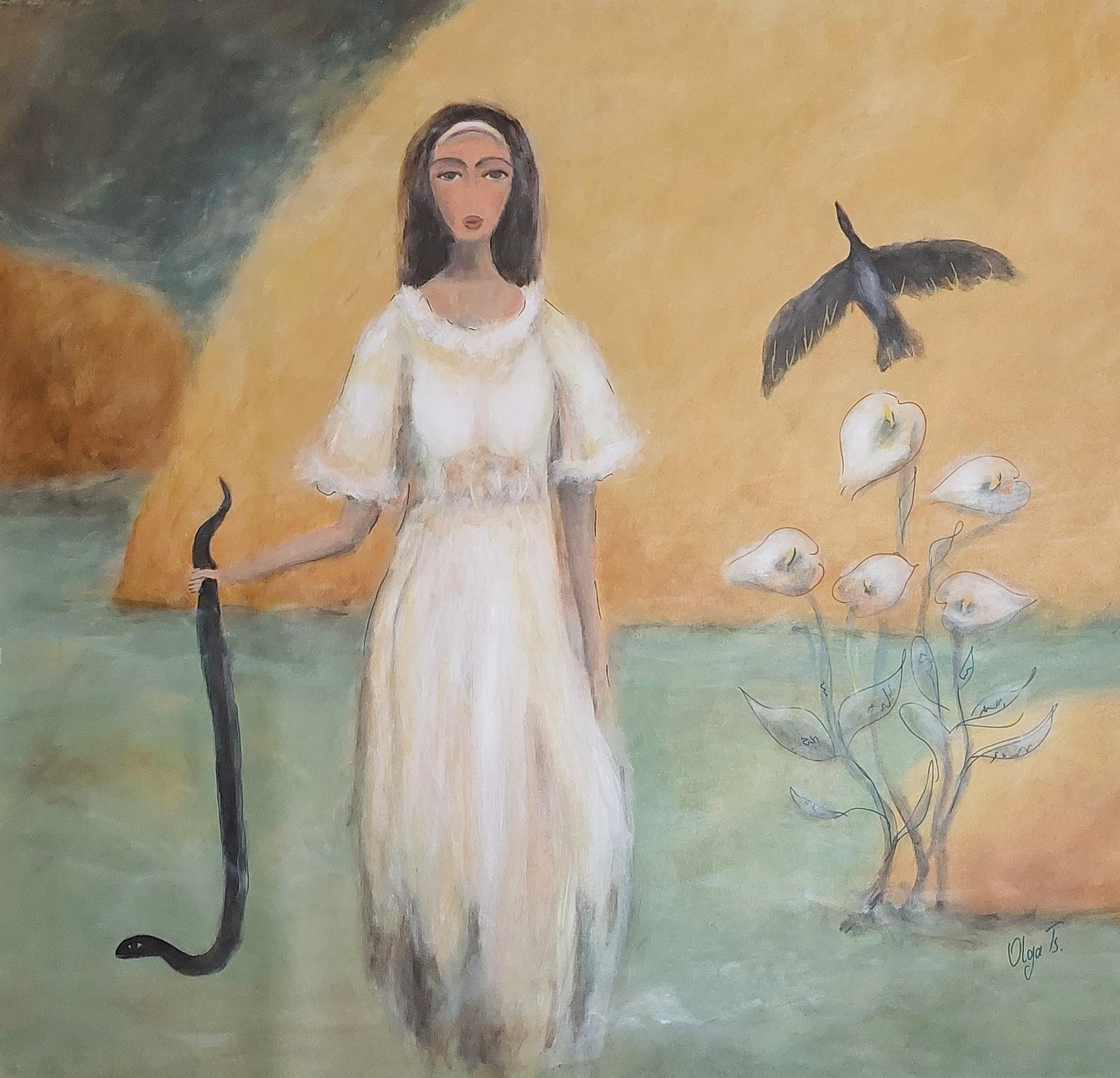 Olga Tsyhypko Figurative Painting - I Am a Winner