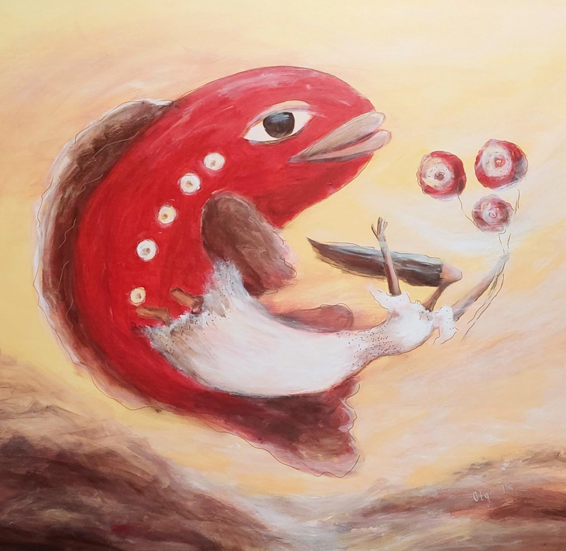 Animal Painting de Olga Tsyhypko - En el Flujo de la Gracia