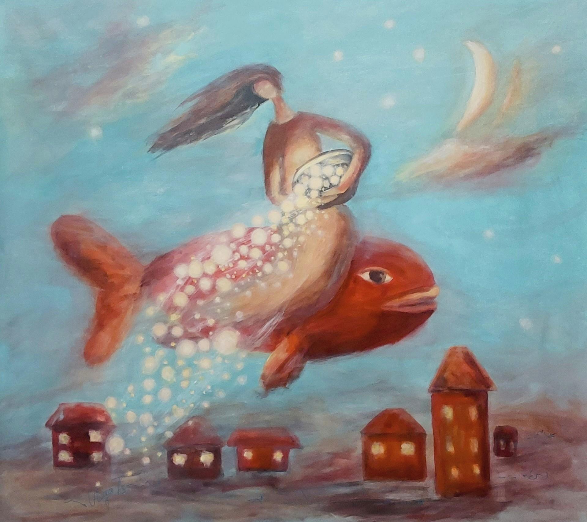 Landscape Painting di Olga Tsyhypko - Il Datore di Abbondanza
