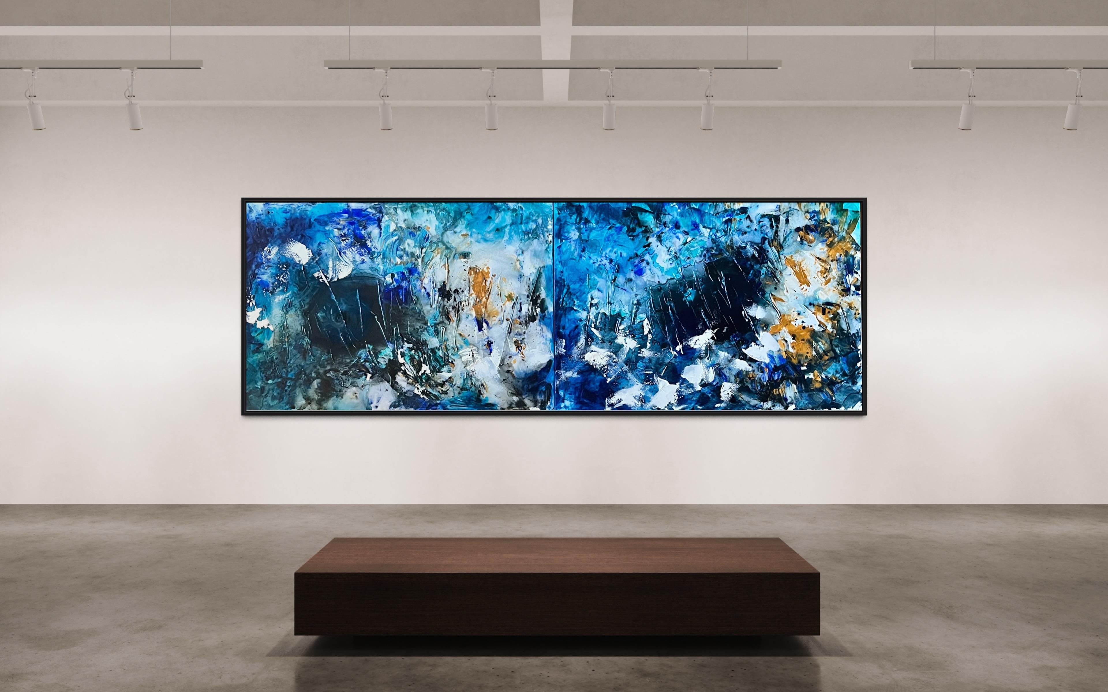 Barrier reef  - Abstract Painting by Olga Volha Piashko 