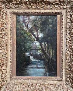 "Arroyo forestal con azud"