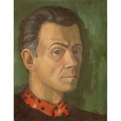 Self-portrait. Oil on cardboard, 37x29 cm