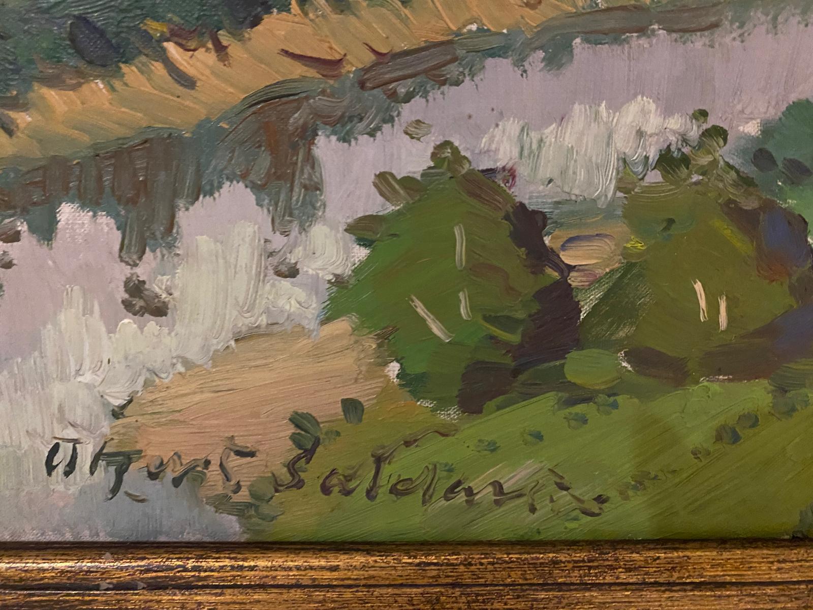 Sigulda. Öl auf Leinwand, 39,5х54,3 сm – Painting von Olgerts Saldavs 