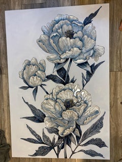 Fiori di pietra con lapislazzuli