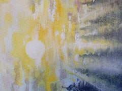 At Dawn, Landscape Painting, Watercolor on Paper, 2026