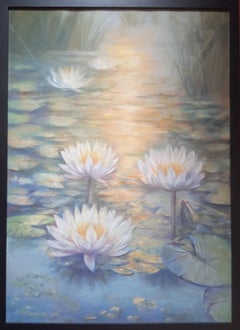Lilies, Original Landscape Painting, Pastel on Paper, 2026