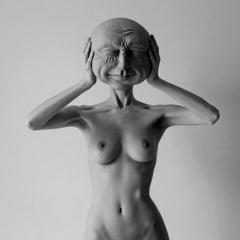" Faces 1" Black & White Photography 24" x 24" in Edition 1/15 by Olha Stepanian
