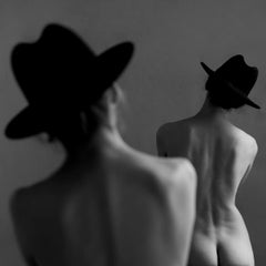 "Ahead of me" Black 
White Photography 39" x 39" in Ed. 1/3 by Olha Stepanian