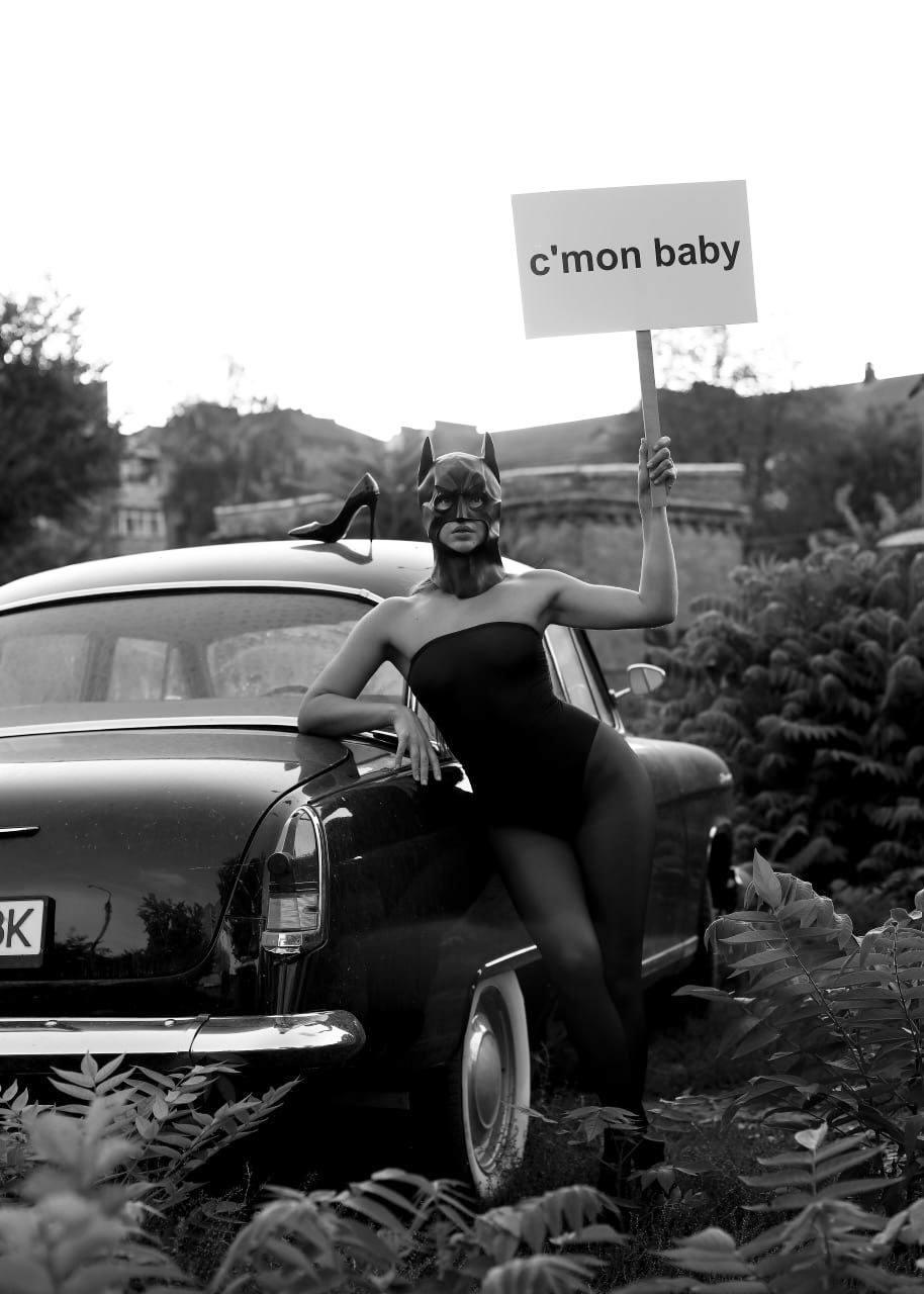 "C'mon Baby" Black & White Photography 49" x 35" in Ed. 1/3 by Olha Stepanian