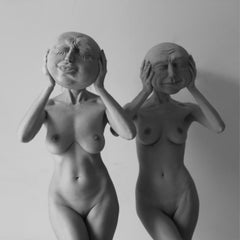 "Faces 2" Black & White Photography 24" x 24" in Edition 1/15 by Olha Stepanian
