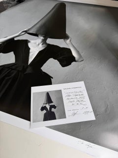 "Invisibility Hat" Black & White Photography 39x39 in Ed. 2/3 by Olha Stepanian