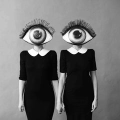 "Look at Me" Black & White Photography 16" x 16" in Ed. 4/24 by Olha Stepanian