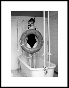 "Rescuer" Black & White Photography 39" x 28" in Edition 1/7 by Olha Stepanian