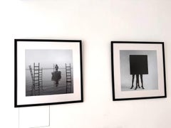 "Roads" Schwarz-Weiß-Fotografie 39" x 39" Zoll Edition von 3 von Olha Stepanian