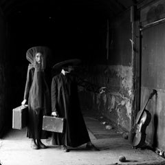 "Shot" Black & White Photography 39" x 39" in Edition 1/3 by Olha Stepanian
