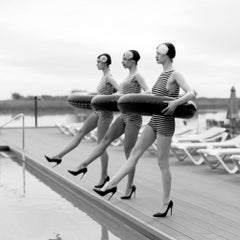 "Swimming Suit 3" Black & White Photograph 31" x 31"in Ed. 2/7 by Olha Stepanian