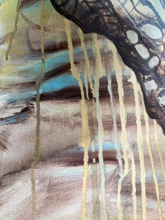 Keepers of warmth. Abstract large painting
