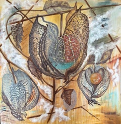 Keepers of warmth. Abstract large painting