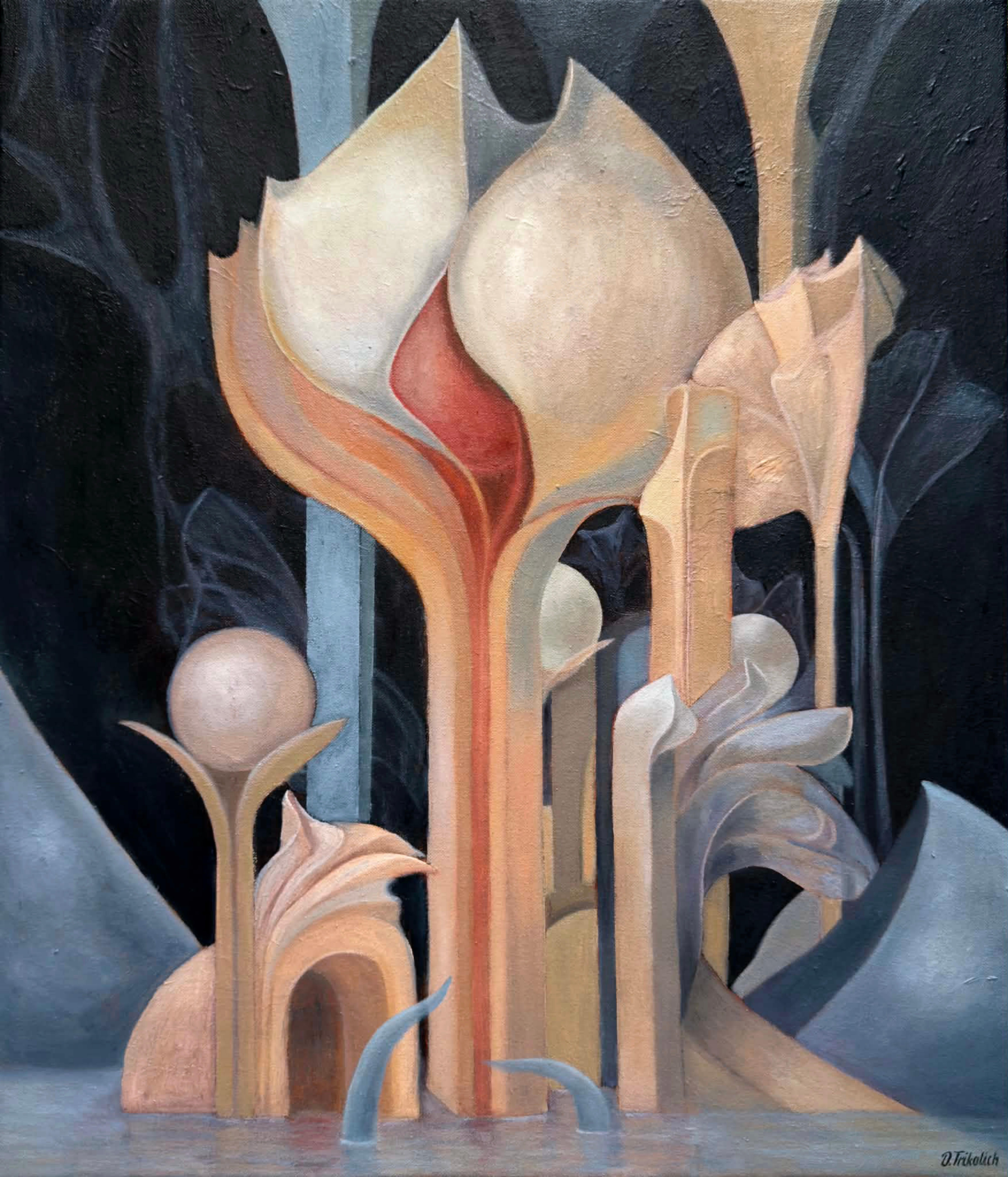 Abstract Painting Olha Trikolich  - Continuum