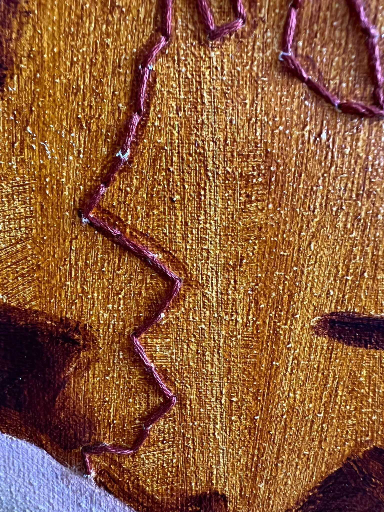 Immergiti nel profondo di te stesso - Painting Estetismo di Olha Trikolich 