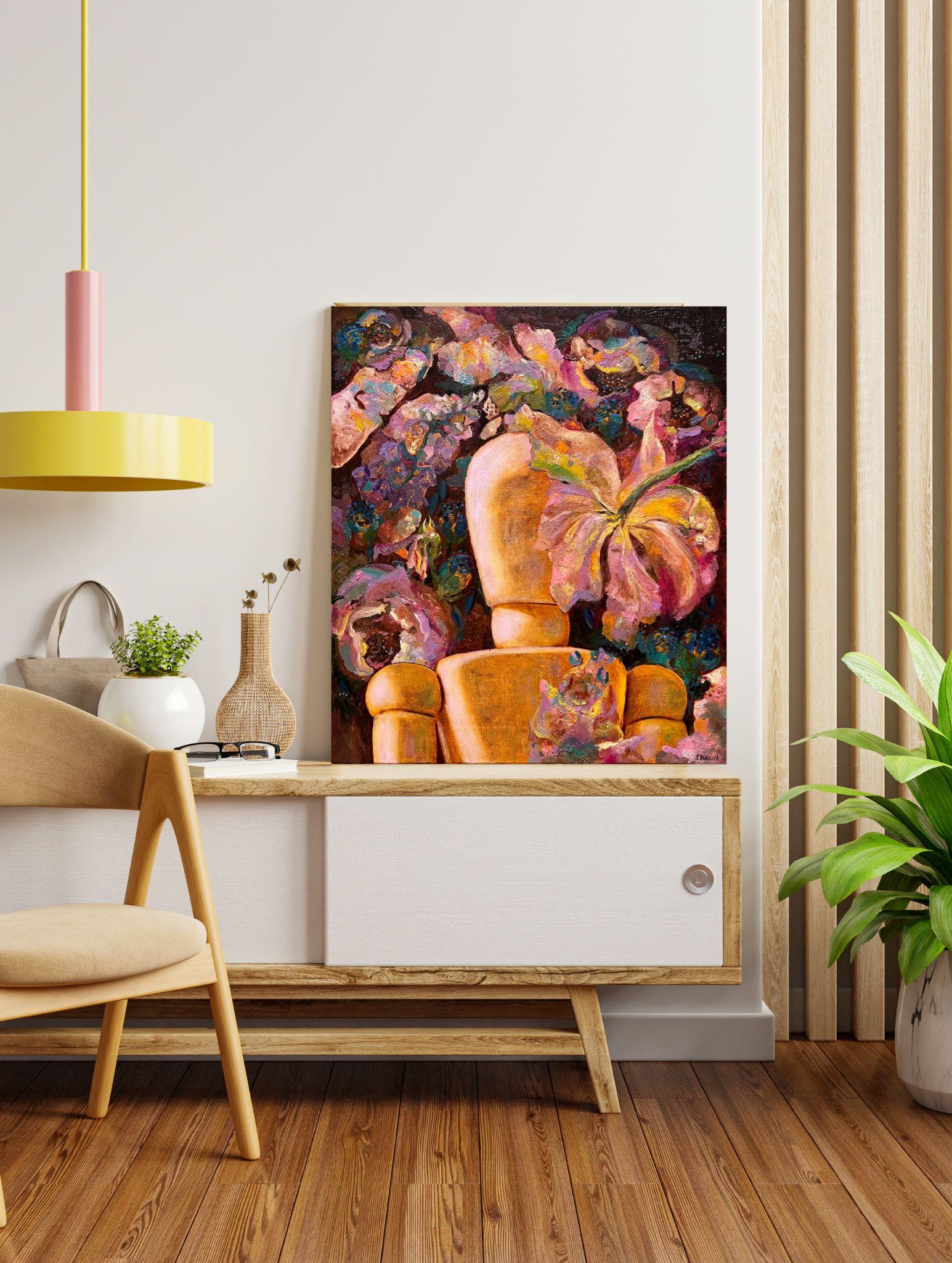 Conditio sine qua non - Abstract Painting Marrone di Olha Trikolich 