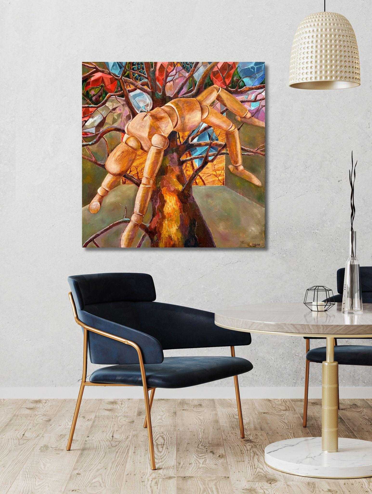 Creencias limitantes - Figurative Painting Marrón de Olha Trikolich 