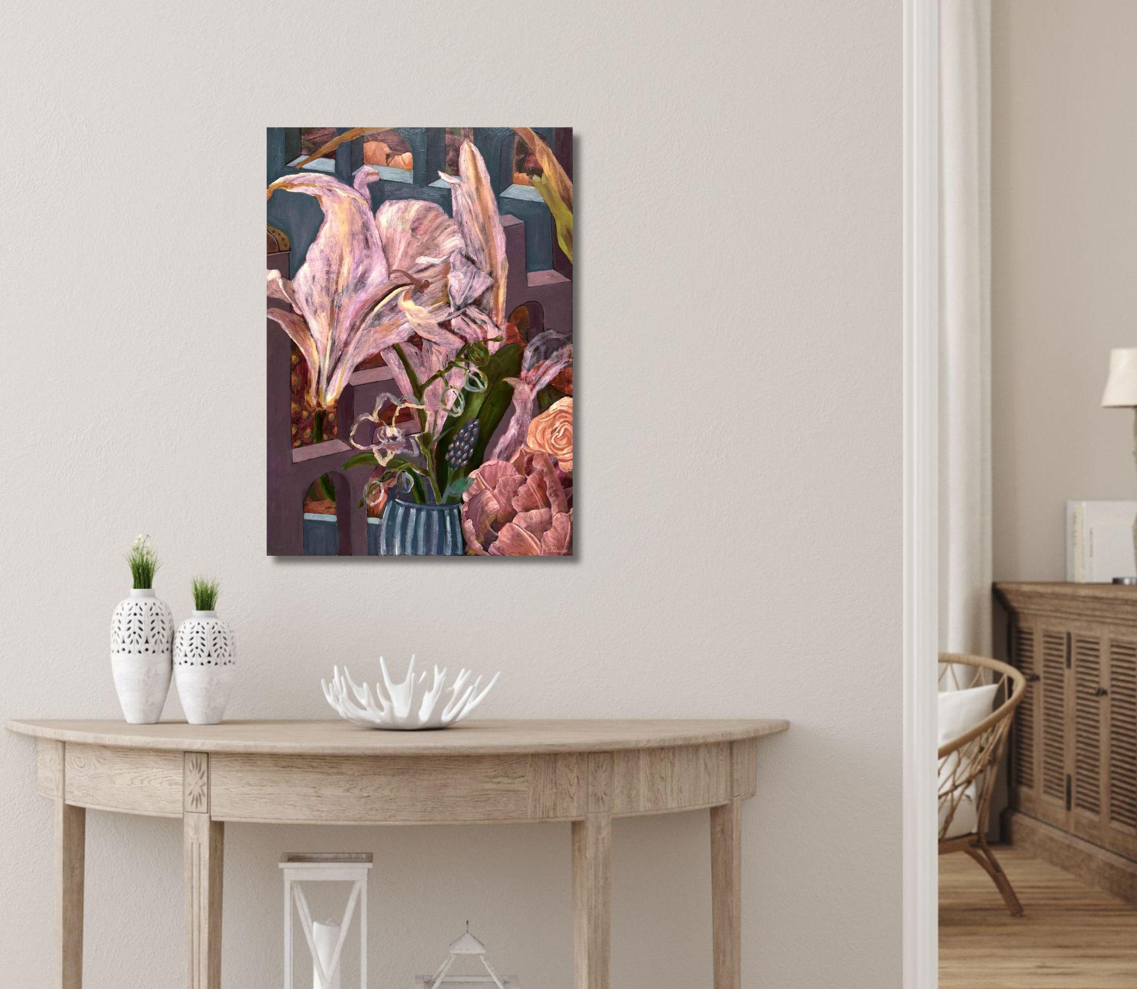 DER PFAD IST IMMER INNERHALB – Painting von Olha Trikolich 