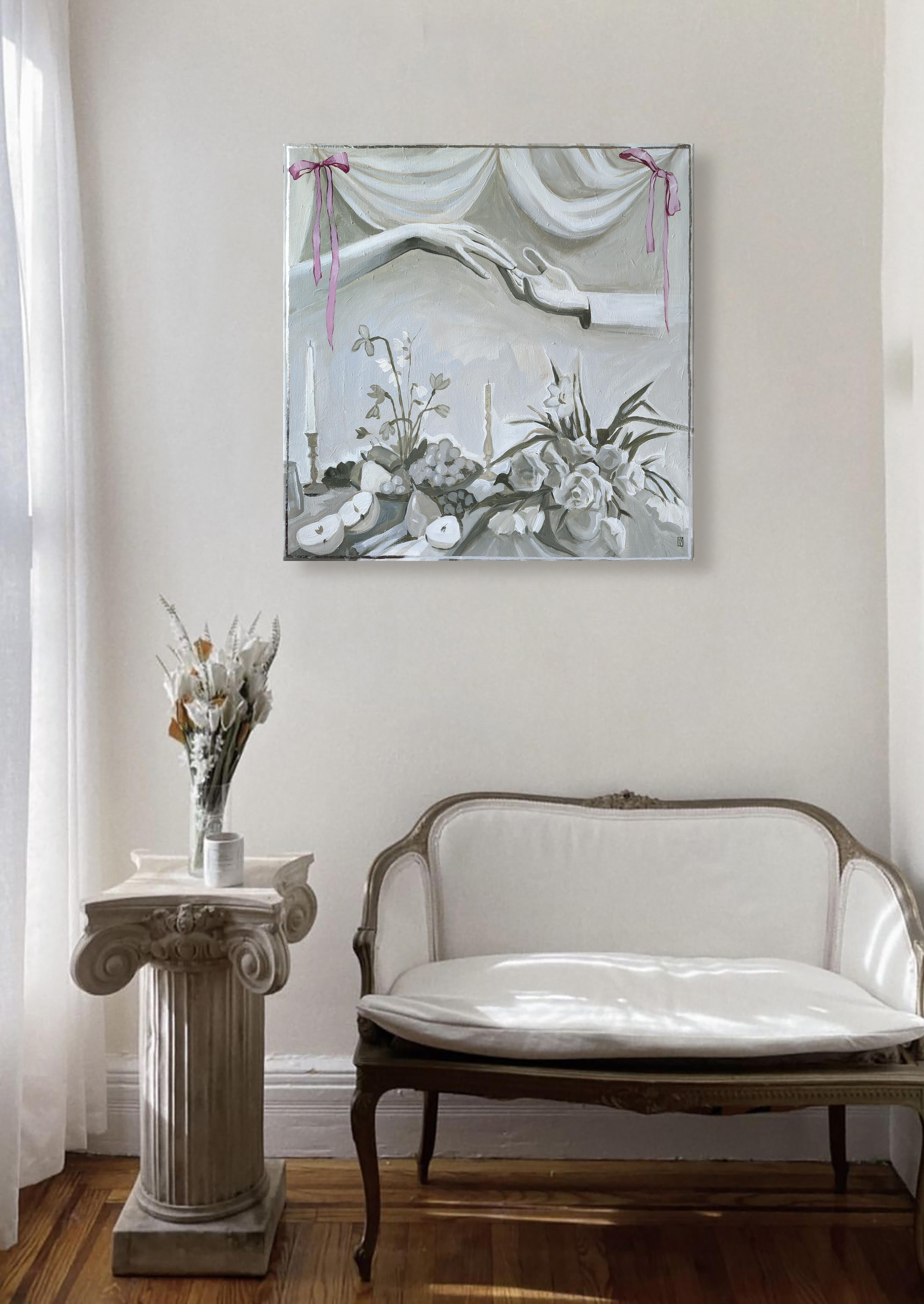 A life well loved, Romanticization series - Painting by Olha Vlasova