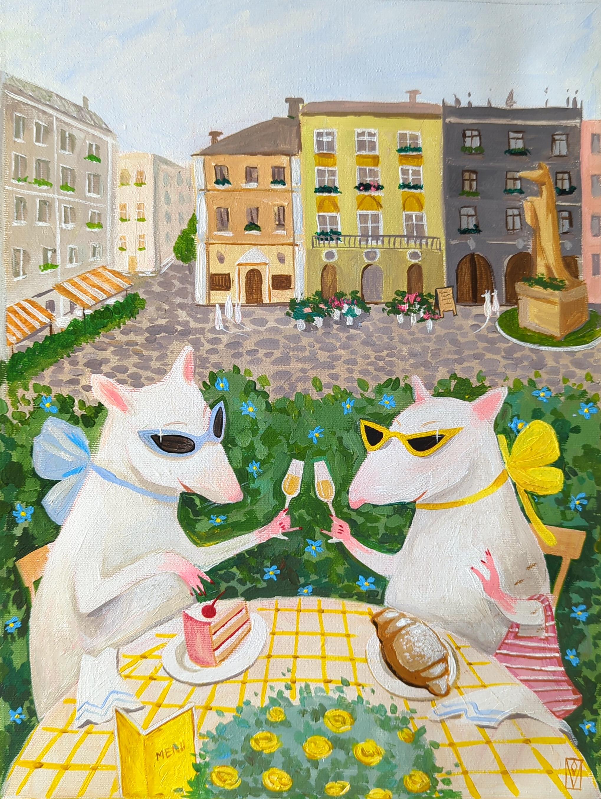 Interior Painting de Olha Vlasova - Besties, serie Vacaciones en la Isla Feliz